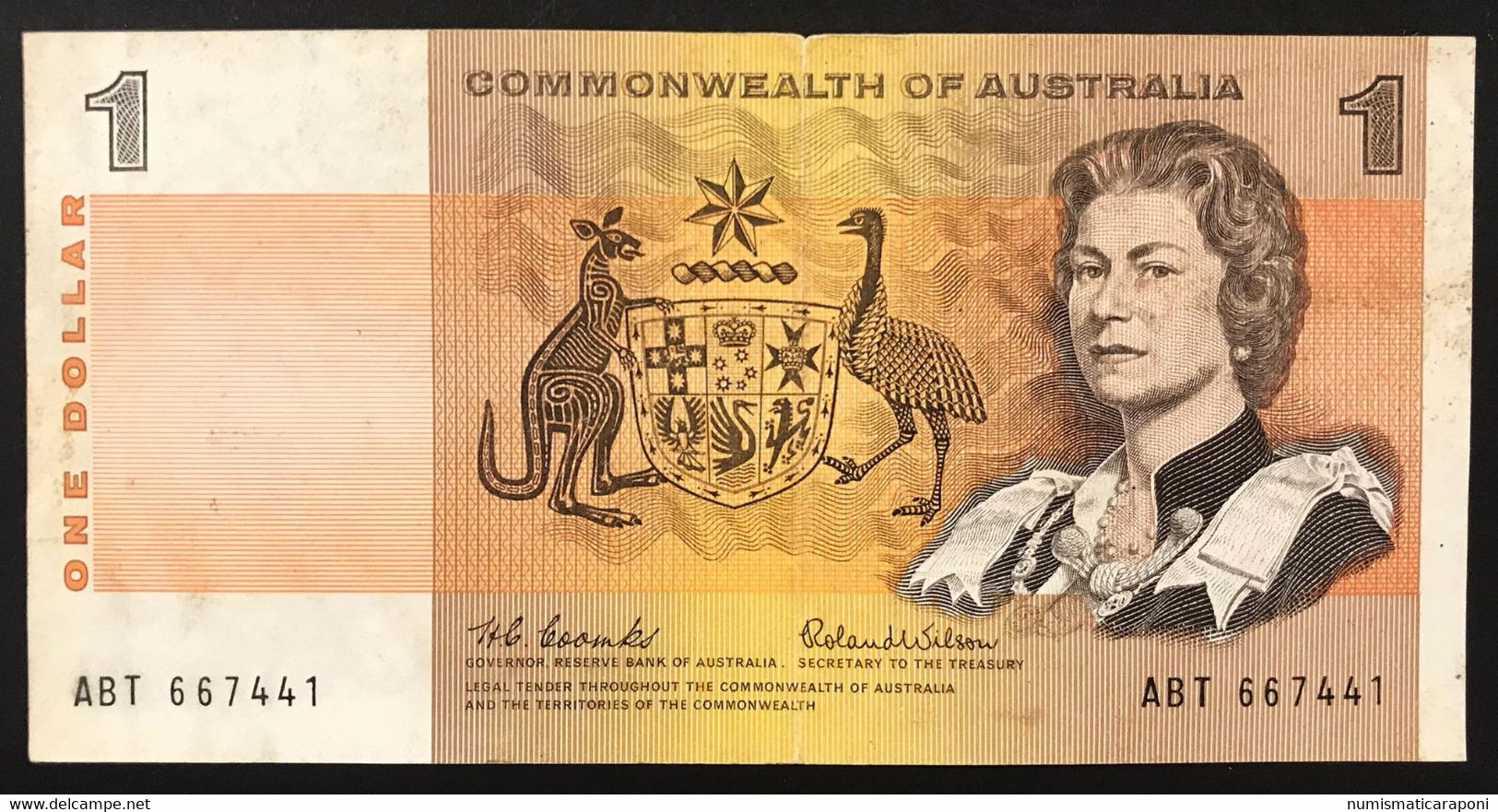 Australia 1 $ Dollar 1966 Coombs/Wilson Lotto 3942 - 1966-72 Reserve Bank Of Australia