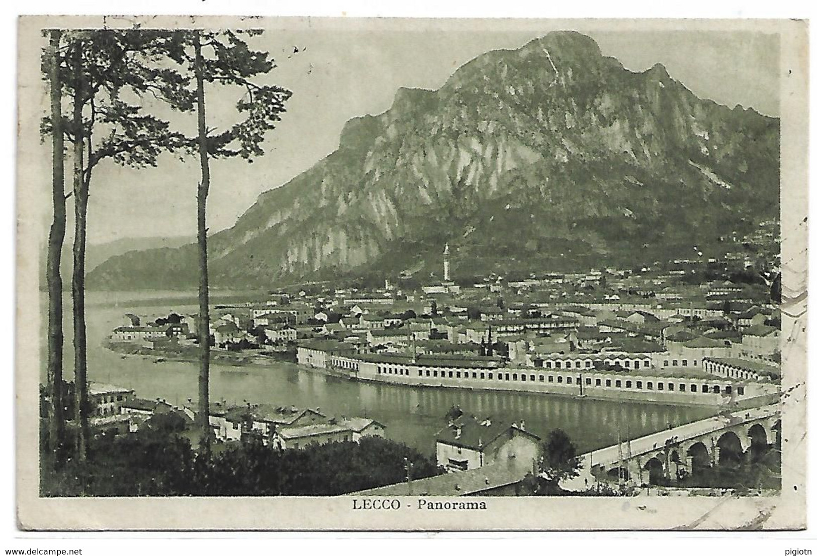 LC014 -  LECCO - PANORAMA - F.P. VIAGGIATA 1930 - Lecco