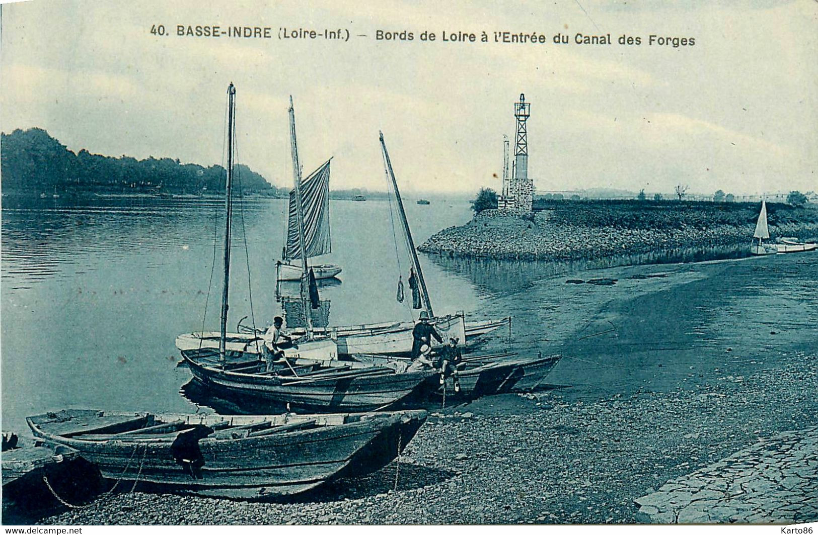 Basse Indre * Les Bords De Loire à L'entrée Du Canal Des Forges * Bateaux - Basse-Indre