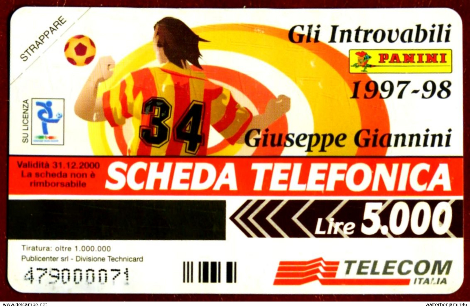 G 932 C&C 3006 SCHEDA TELEFONICA NUOVA MAGNETIZZATA INTROVABILI PANINI GIANNINI 2^A QUAL OCR - Públicas Temáticas