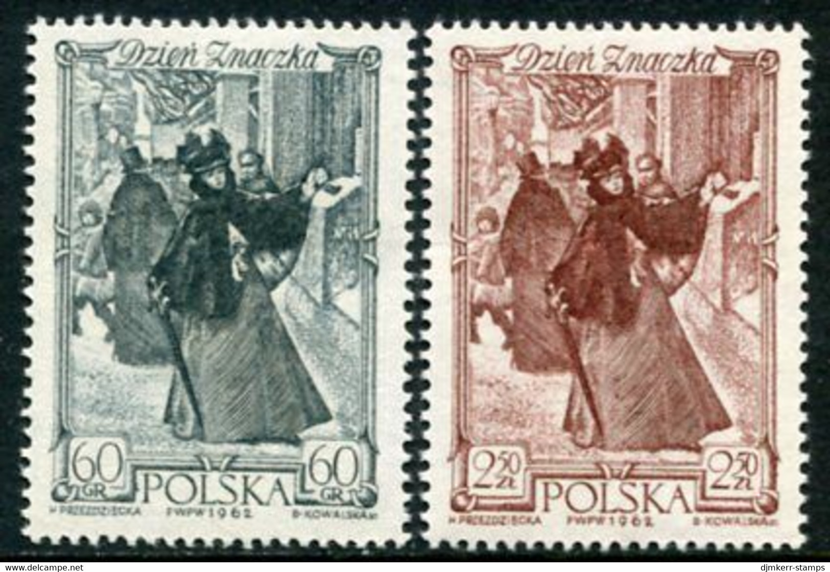 POLAND 1962 Stamp Day MNH / **  Michel  1353-54 - Nuevos