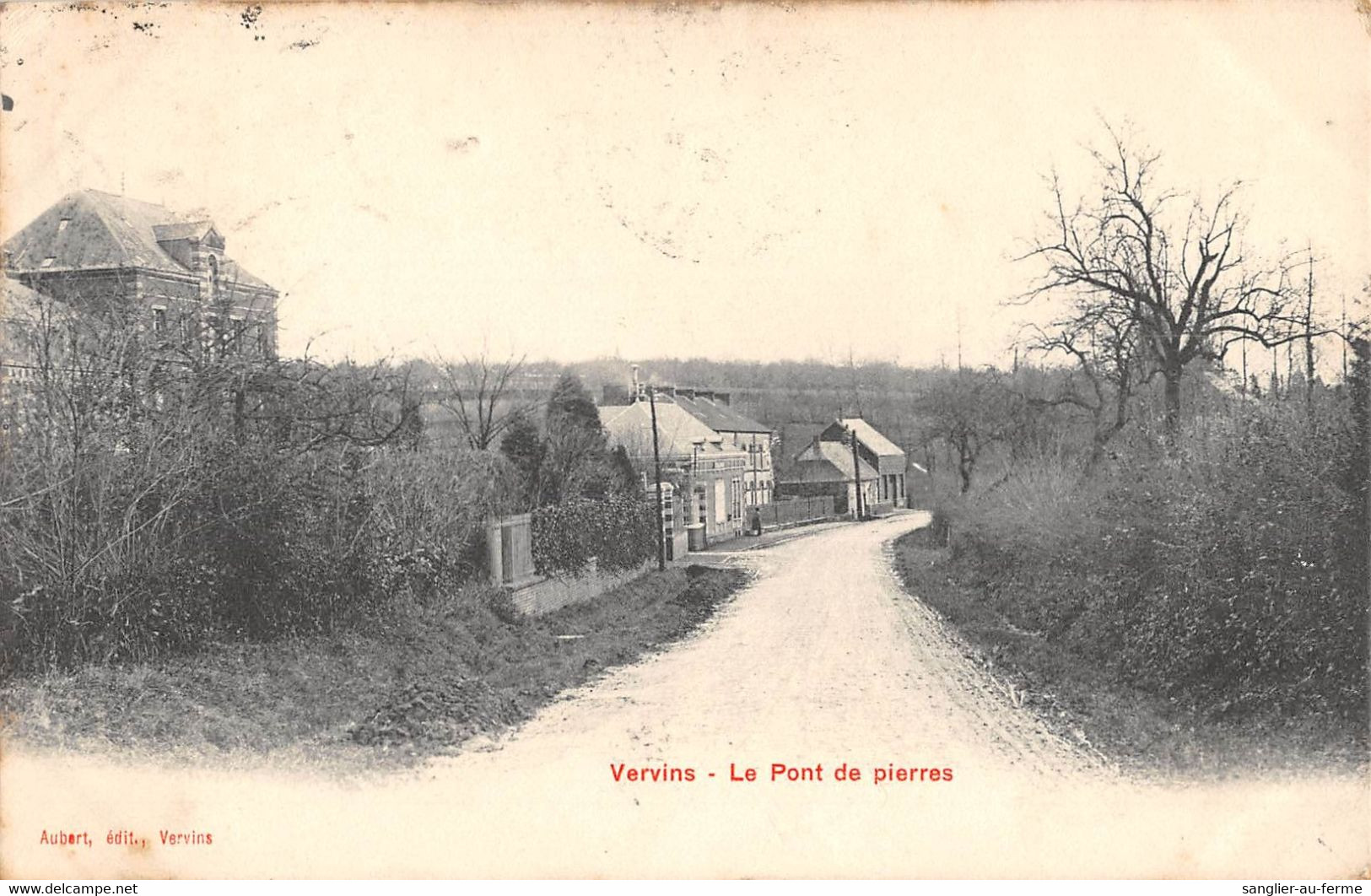 CPA 02 VERVINS LE PONT DE PIERRE - Vervins