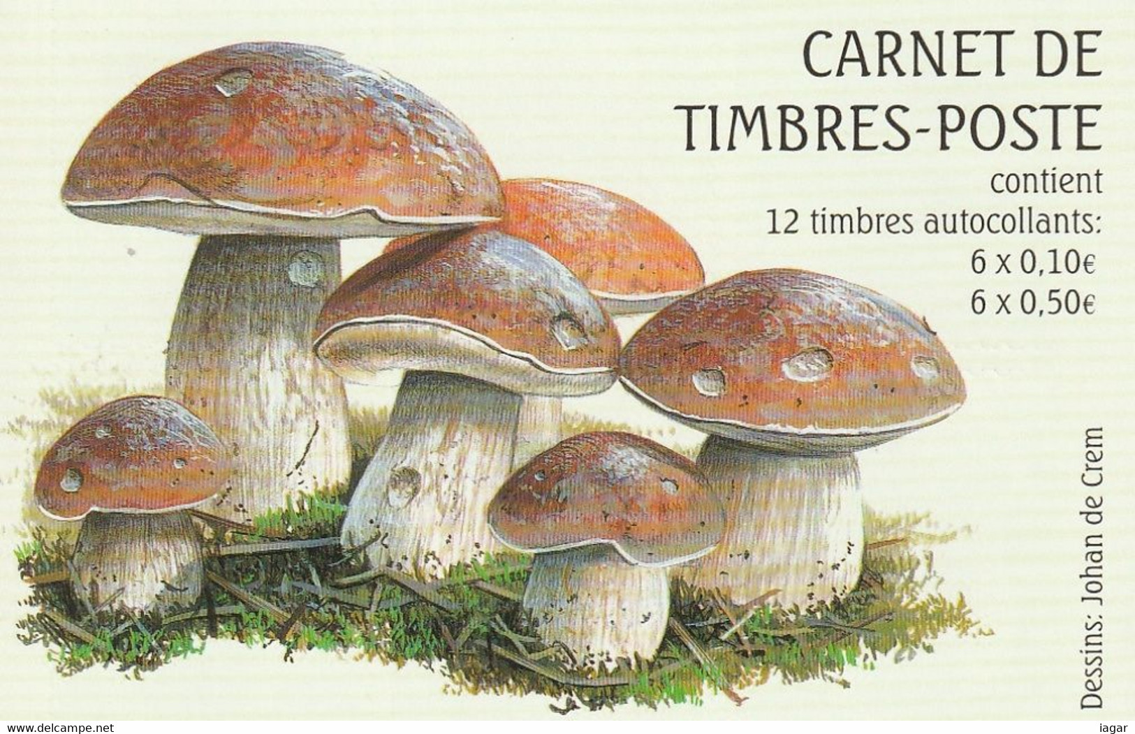 LUXEMBOURG 2004 - MUSHROOMS, AUTOADHESIVE BOOKLET - Booklets