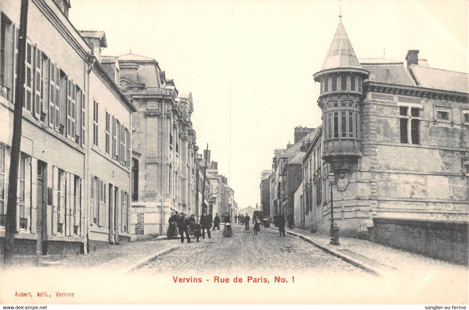 CPA 02 VERVINS RUE DE PARIS N°1 - Vervins