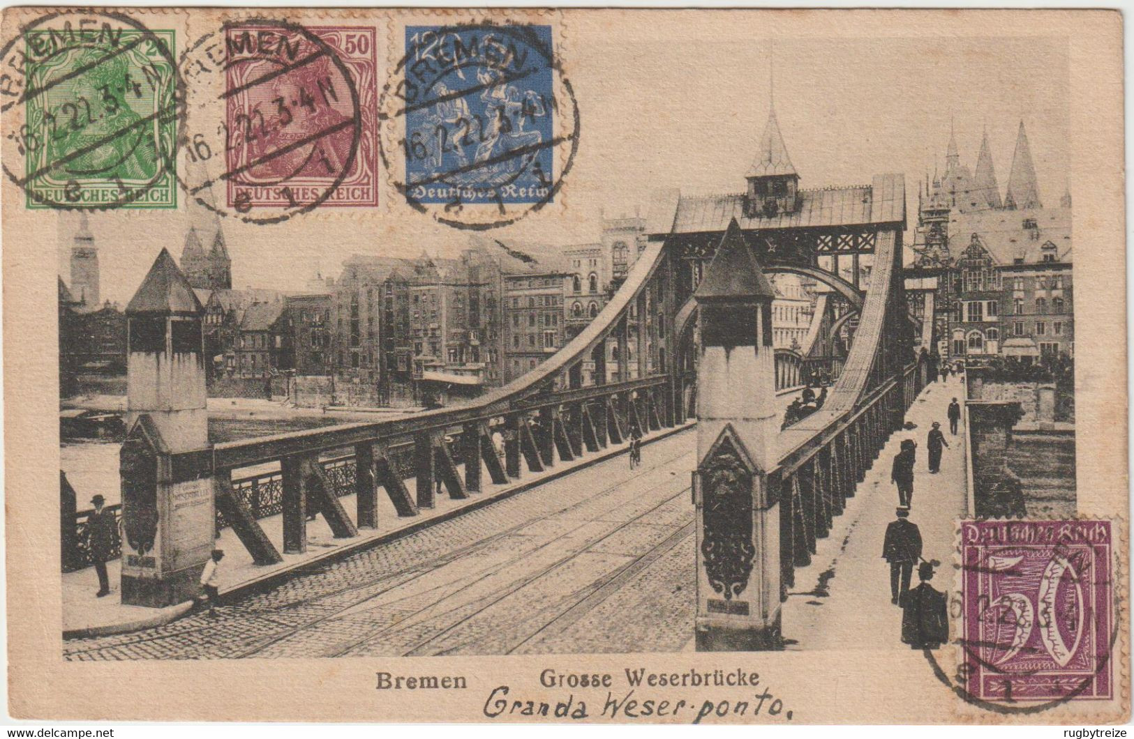 5399 Vignette ESPERANTO Bremen 1922 Borgerhout Cinderella Anvers - Esperanto