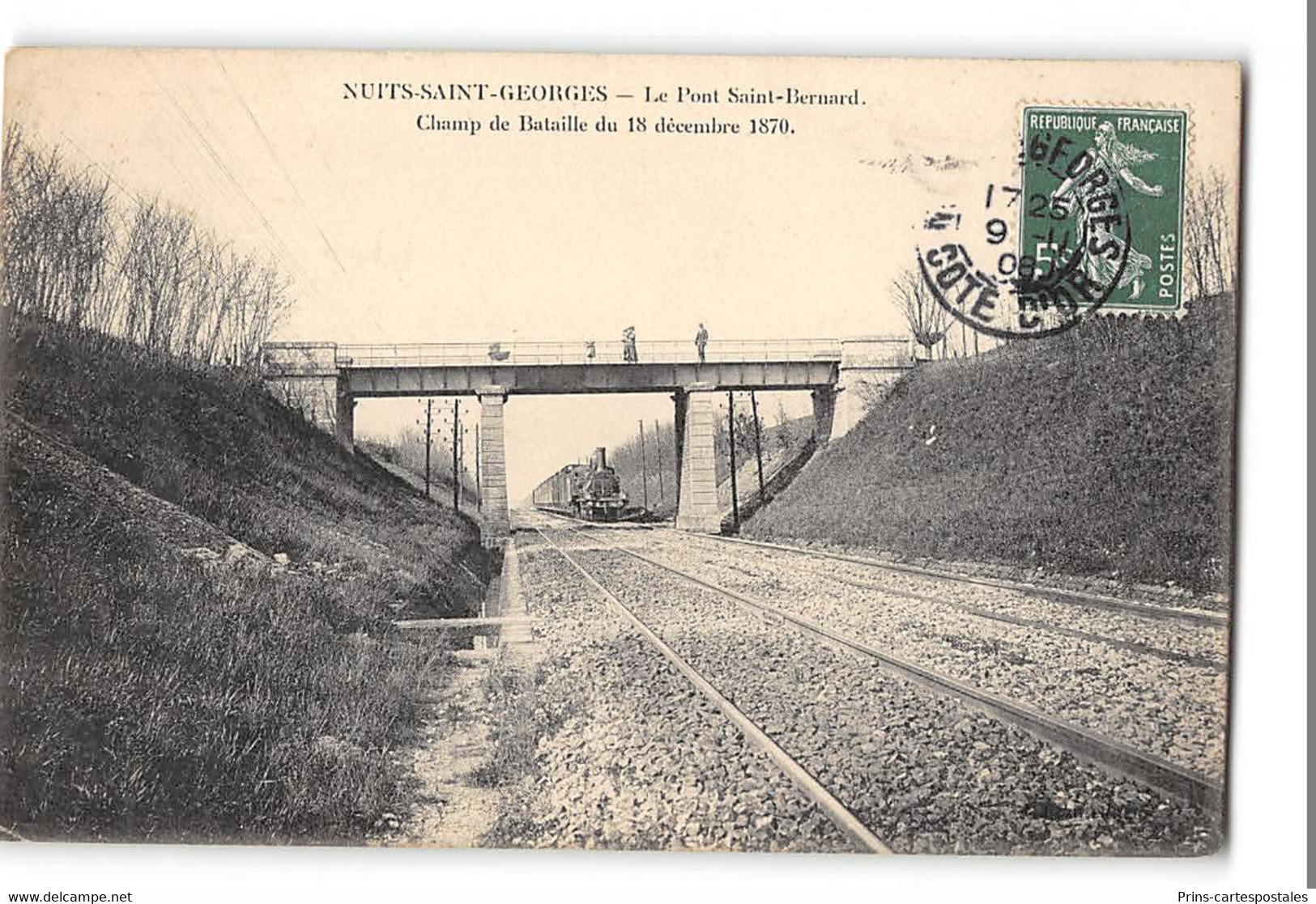 CPA 21 Nuits St Saint Georges Le Pont St Saint Bernard Train - Nuits Saint Georges