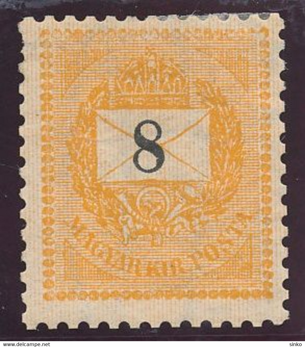 1898. Black Number 8kr Stamp - Ungebraucht