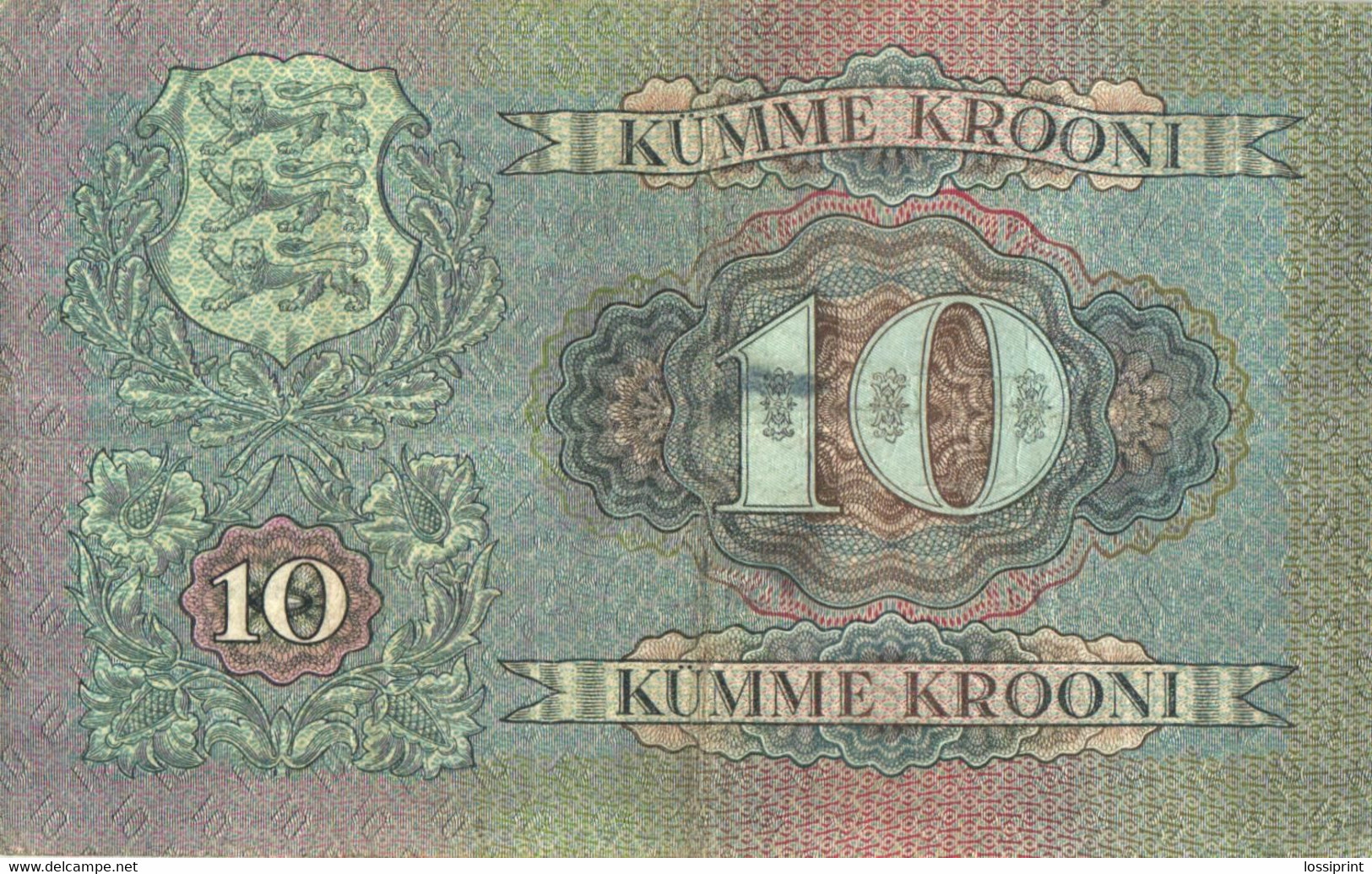 Estonia:10 Krooni 1937 - Estland