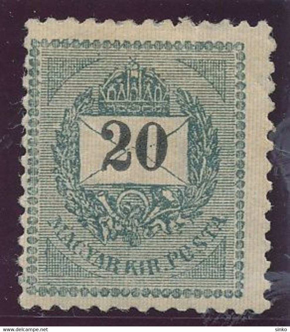 1898. Black Number 20kr Stamp - Unused Stamps