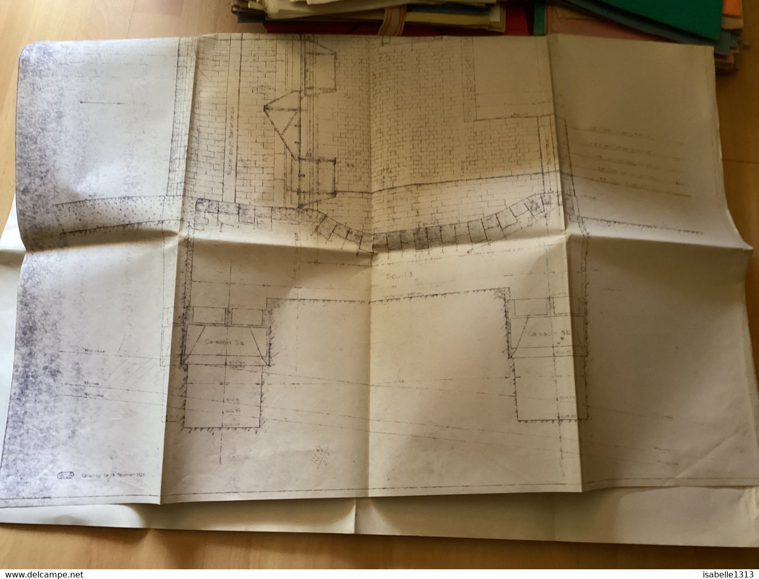 Plan Exécution CP682 Banque Suisse Des Chemins De Fer Bâle Barrage - Travaux Publics