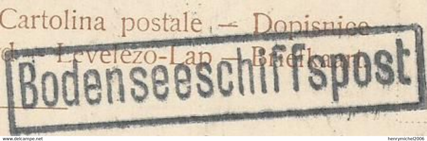 Allemagne Bw Konstanz Gruss Vom Bodensee Bateau Vapeur Dampfer Kaiser  Franz Joseph Cachet Bodensseeschiffspost Maritime - Other & Unclassified