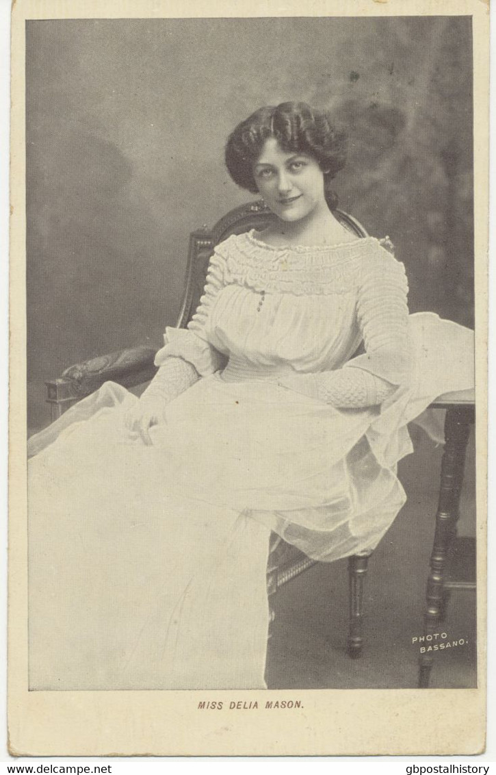 GB „GLASGOW No.1“ Columbia Machine Postmark On Very Fine RP Postcard (Miss Delia Mason) To BLACKFORD, 26.9.1906 - Cartas & Documentos