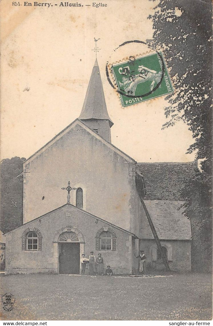 CPA 18 ALLOUIS EGLISE - Sonstige & Ohne Zuordnung