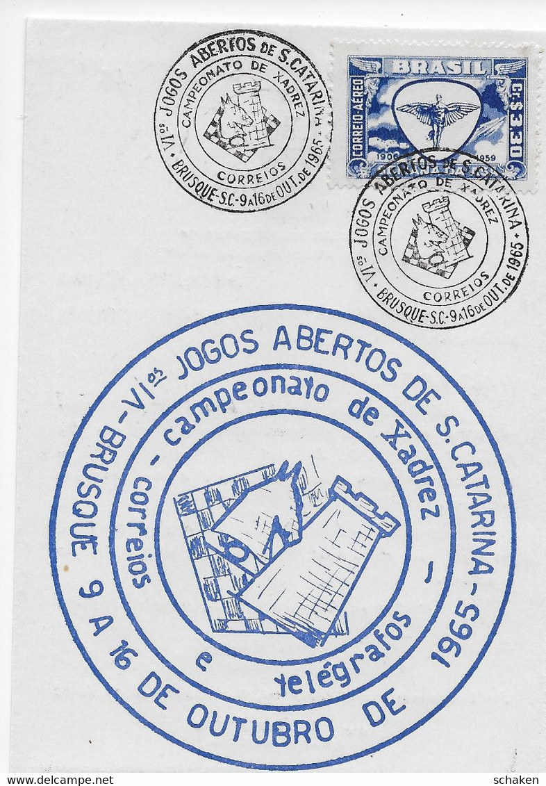 Brasil 1965; Chess Campeonato De Xadrez Brusque - Altri & Non Classificati