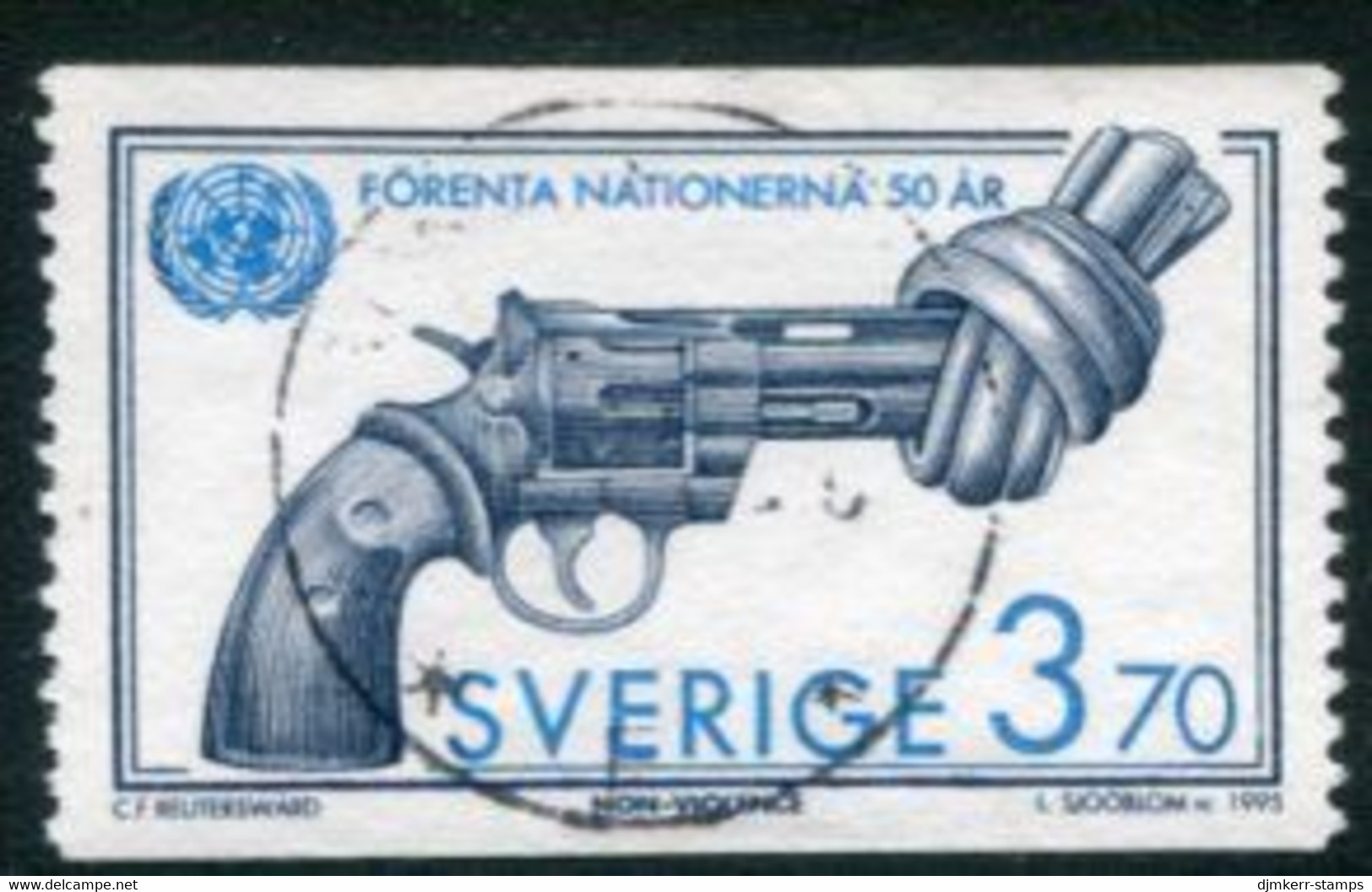 SWEDEN 1995 UNO 50th Anniversary Used.  Michel 1899 - Gebraucht