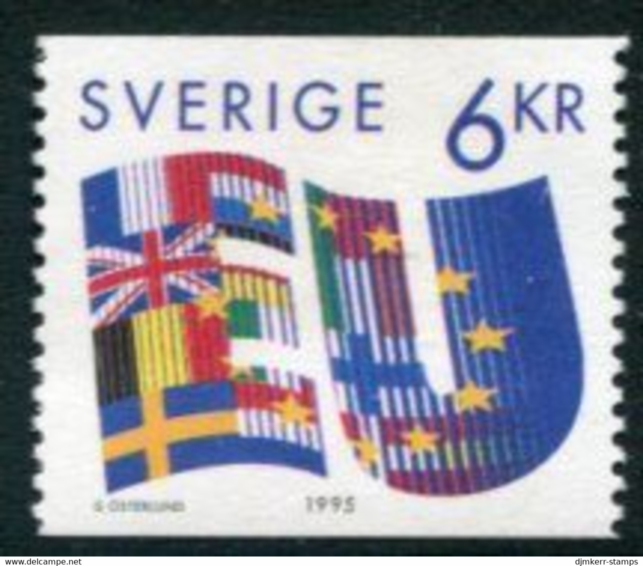 SWEDEN 1995 Entry Into EU MNH / **.   Michel 1880 - Neufs