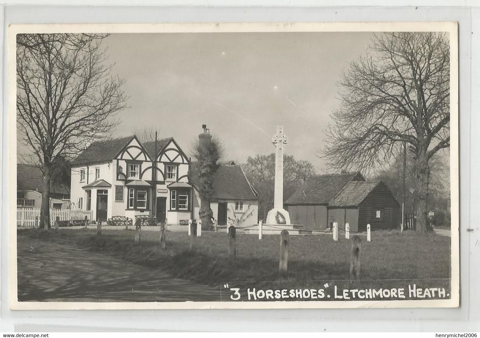 Angleterre Hertfordshire Horseshoes Letchmore Heath Carte Photo From Corrall Newsagent Watford - Hertfordshire