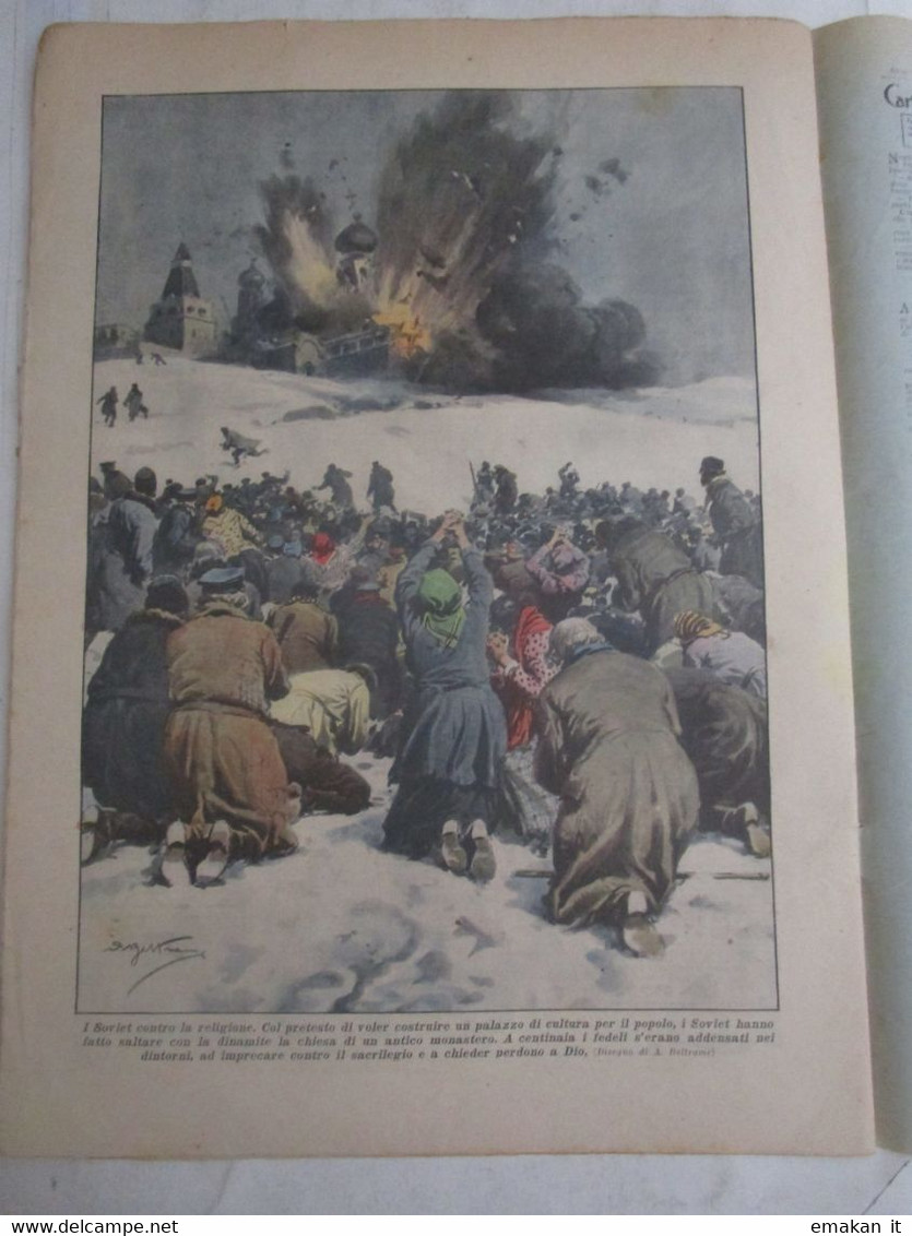 # DOMENICA DEL CORRIERE N 6 / 1930 ESCURSIONE SCOLASTICA / FLAGELLO DEL FUOCO/ NEGRI E GIALLI / SOVIET - Erstauflagen