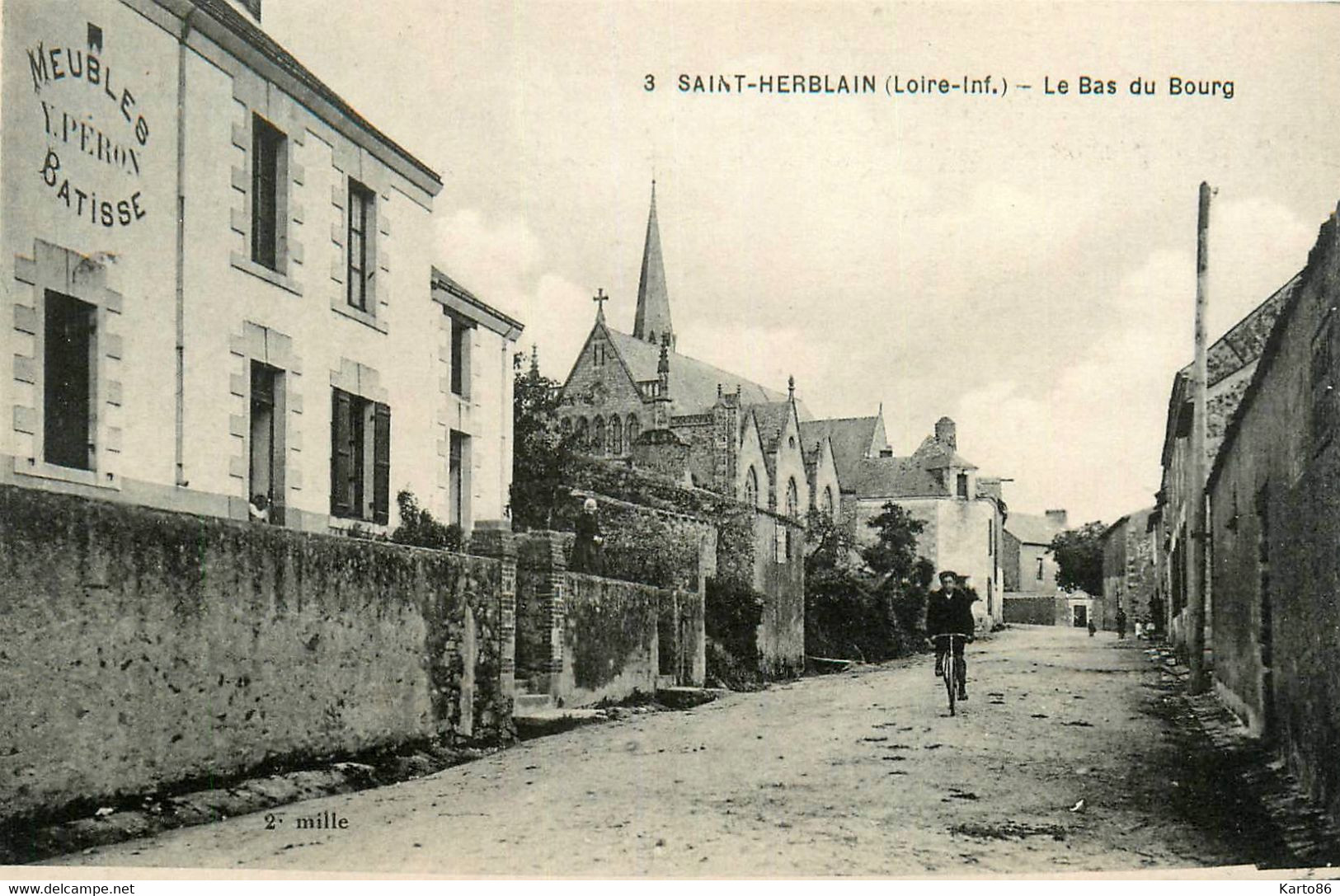 St Herblain * Rue Du Bas Du Bourg * Meubles Batisse Y. PERON - Saint Herblain