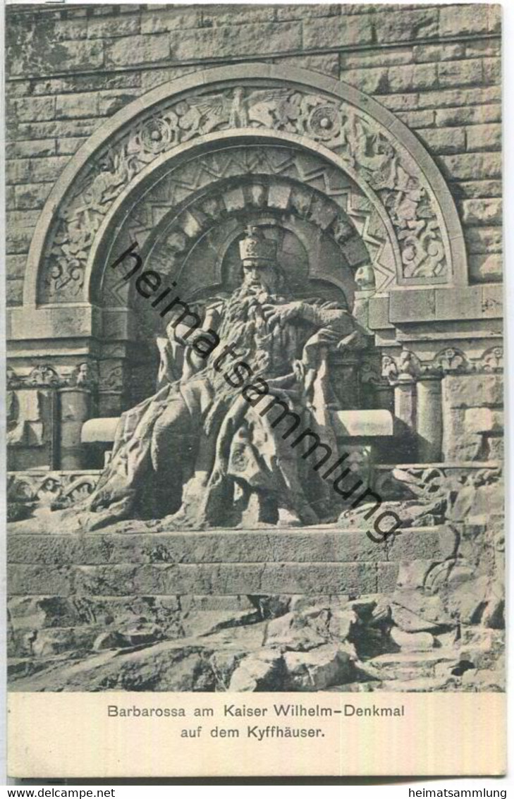 Kyffhäuser - Barbarossa Am Kaiser Wilhelm-Denkmal - Verlag C. Werneburg Frankenhausen - Kyffhäuser