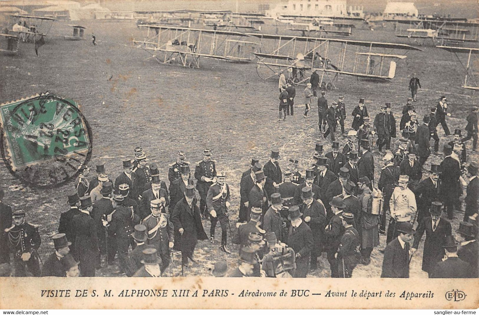 CPA 78 AERODROME DE BUC AVANT LE DEPART DES APPAREILS ALPHONSE XIII - Other & Unclassified