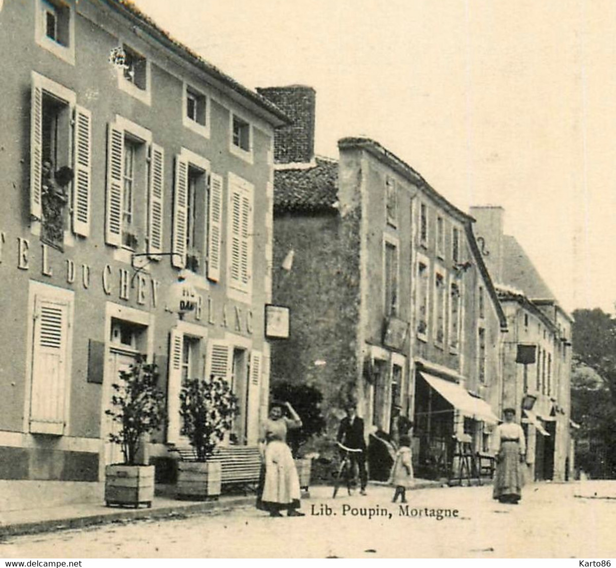 Moncoutant * Débit De Tabac Tabacs TABAC Hôtel Du Cheval Blanc , La Place - Moncoutant