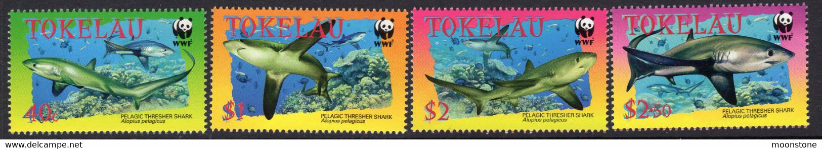 Tokelau 2002 Thresher Shark Set Of 4, MNH, SG 336/9 (BP2) - Tokelau