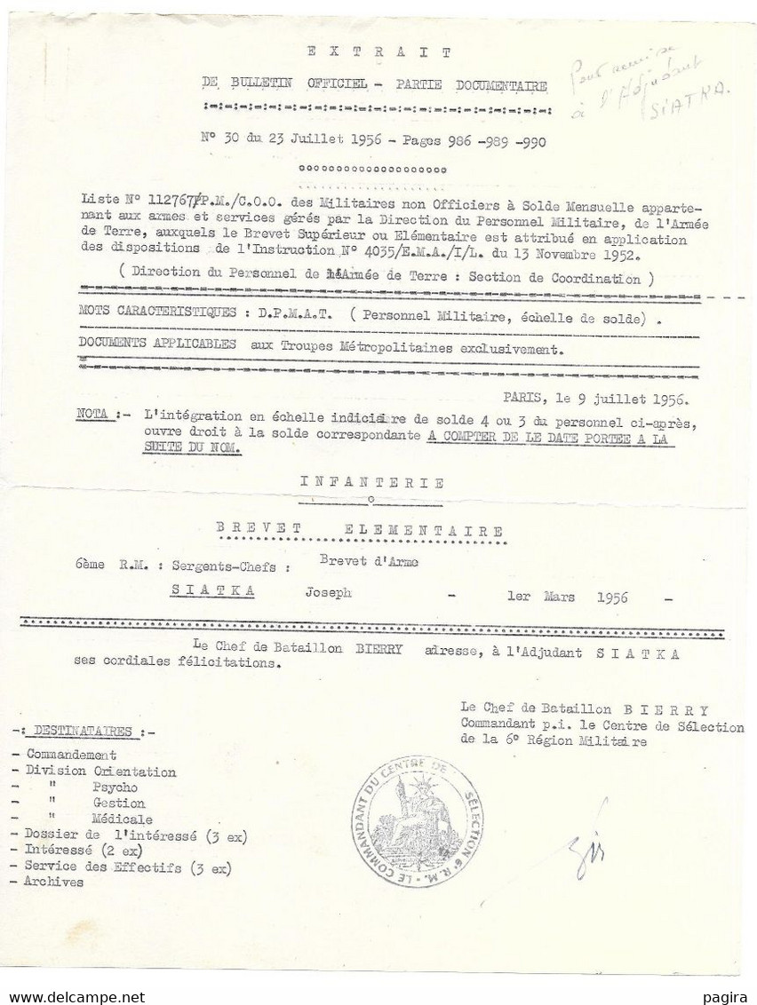 Guerre D' INDOCHINE   Divers Documents Réfèrents à Un Ancien Combattant . - Documentos