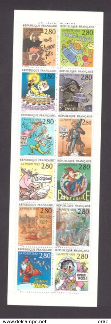 FRANCE - 1993 - Année Complète - N° 2785 à 2853 (sauf 2824) - Neufs ** - 65 Tp - 1990-1999