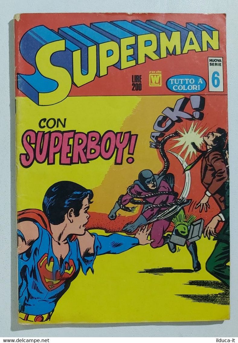 I106560 SUPERMAN Nuova Serie N. 6 - Williams 1972 - Super Héros