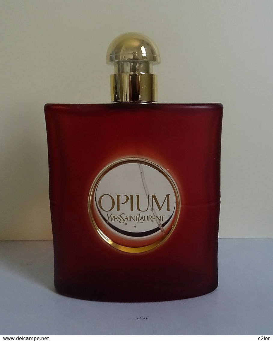 Flacon De Parfum Vaporisateur " OPIUM " D'YVES ST LAURENT EDT 90 Ml VIDE/EMPTY Pour Collection Ou Décoration - Flaconi Profumi (vuoti)