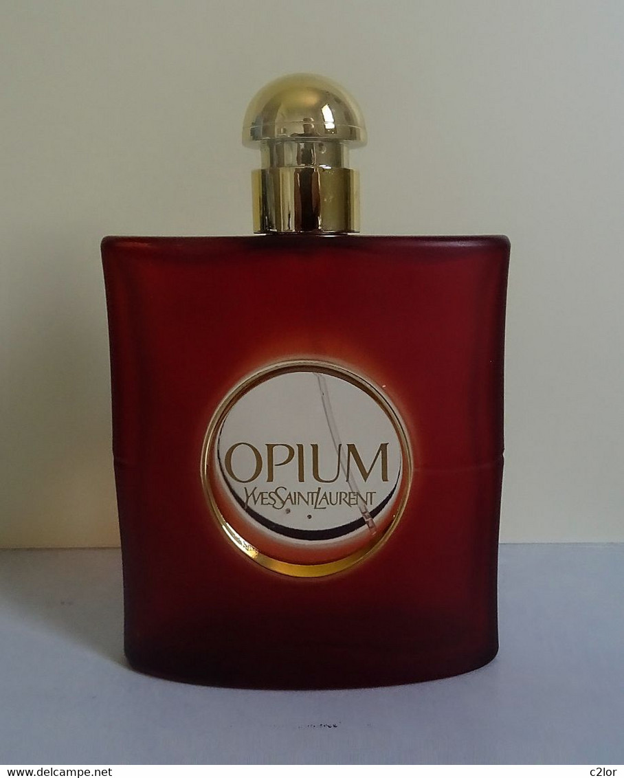 Flacon De Parfum Vaporisateur " OPIUM " D'YVES ST LAURENT EDT 90 Ml VIDE/EMPTY Pour Collection Ou Décoration - Flacons (vides)