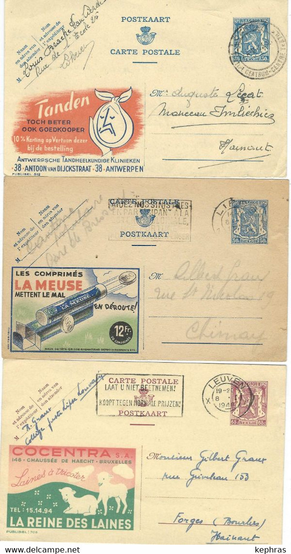 Lot De 6 Publibels - N° 512 / 590 / 706 / 728 / 726 / 732 / 932 - Werbepostkarten