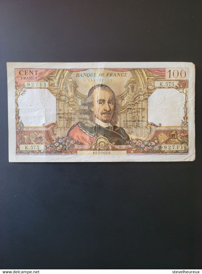 Billet 100 Francs " Corneille" - 100 F 1964-1979 ''Corneille''