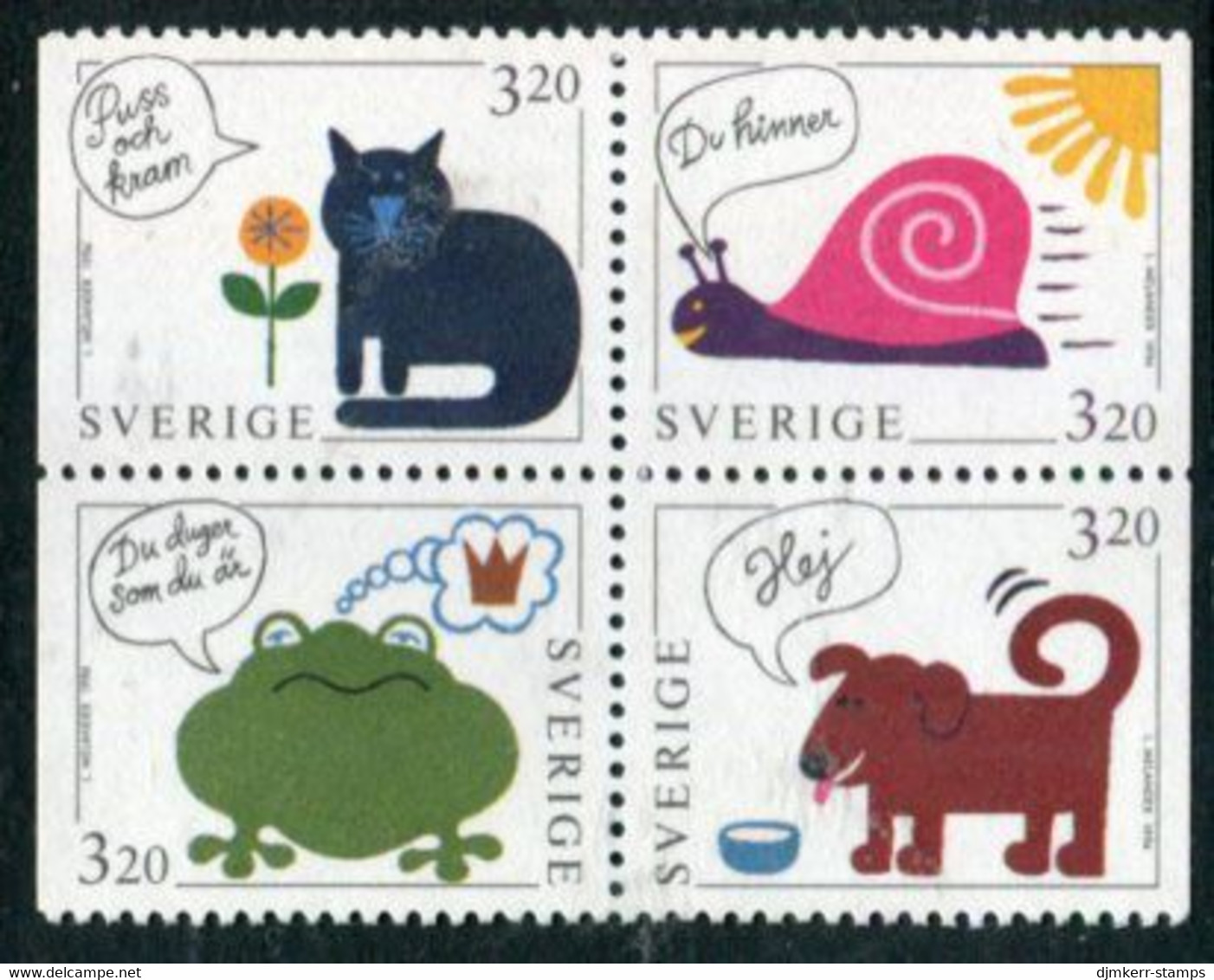 SWEDEN 1994 Greetings Stamps MNH / **.   Michel 1836-39 - Ungebraucht