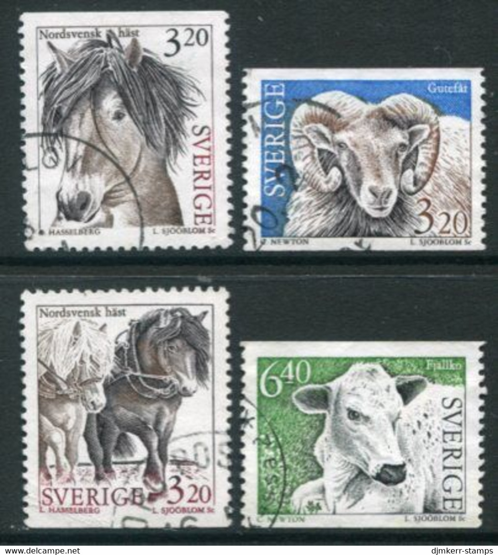 SWEDEN 1994 Domestic Livestock Used.   Michel 1804-07 - Used Stamps
