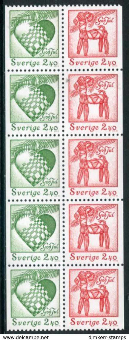 SWEDEN 1993 Christmas Booklet Pane MNH / **.   Michel 1799-800 - Nuevos