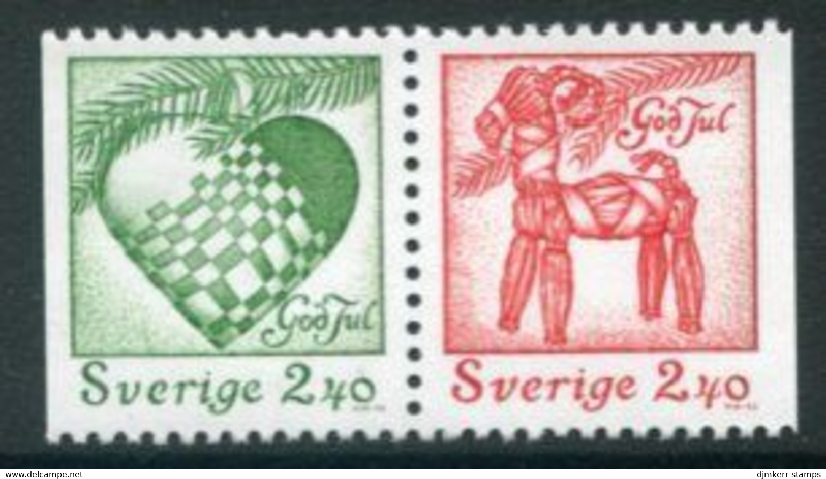SWEDEN 1993 Christmas MNH / **.   Michel 1799-800 - Unused Stamps