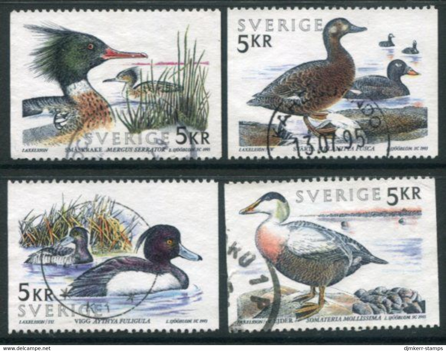 SWEDEN 1993 Seabirds Used.   Michel 1789-92 - Used Stamps