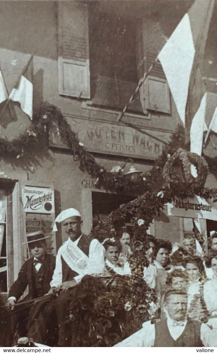 Schiltigheim Restaurant Aux Bons Amis Vers 1905 - Schiltigheim