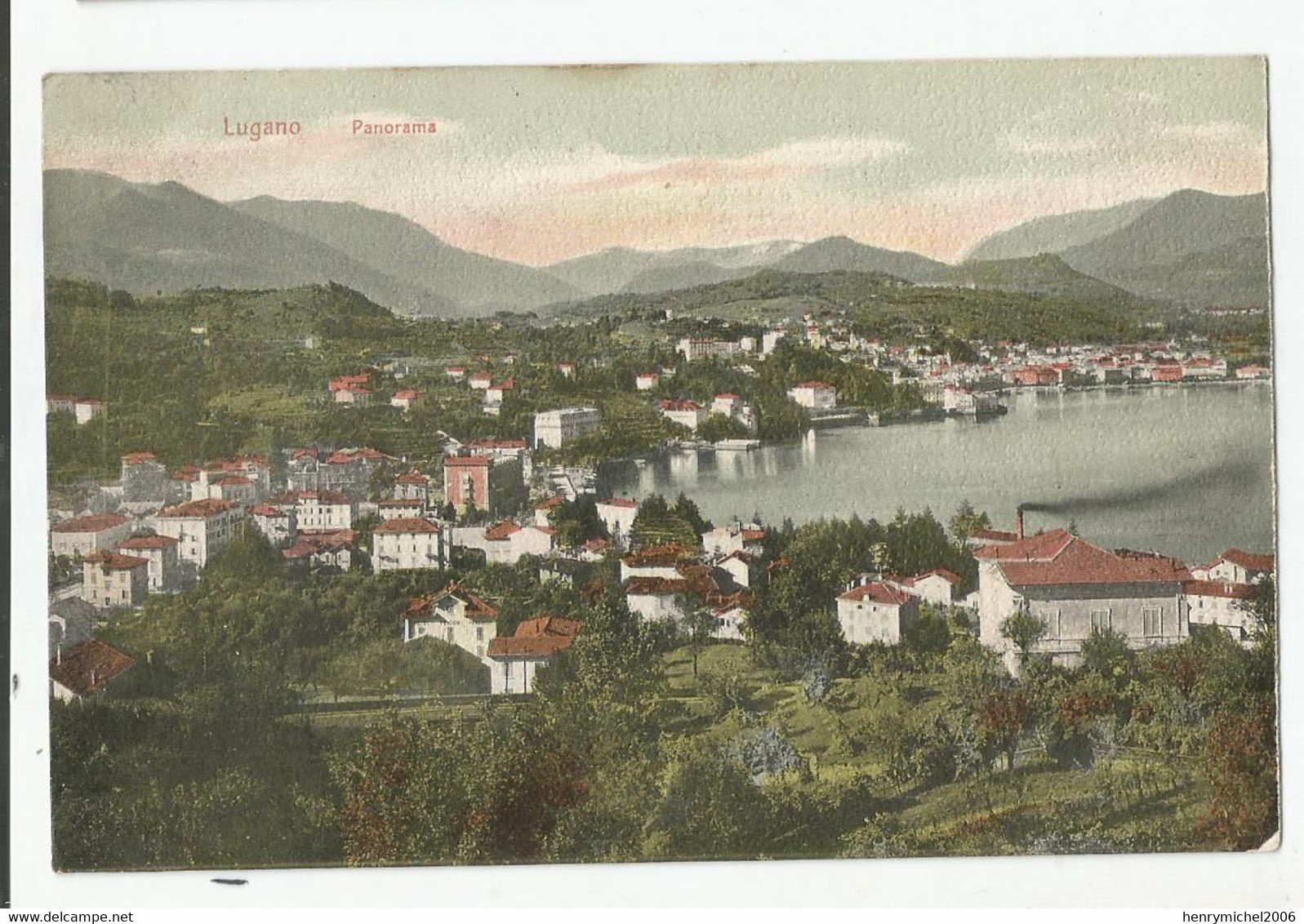 Suisse Ti Tessin Ticino Lugano Panorama 1904 Ed Goetz Luzern 1870 - Lugano