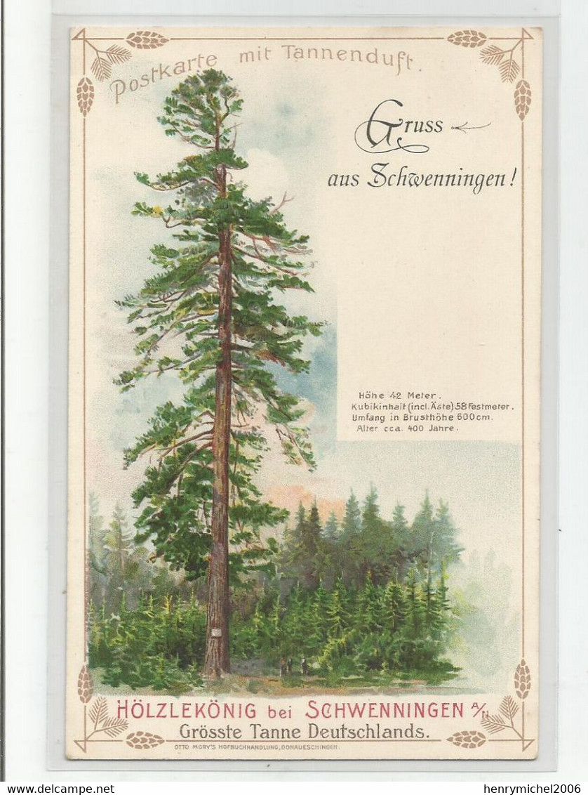 Allemagne - Gruss Aus Schwennigen Holzlekonig Bei ..grosste Tanne Deutschlands Bade Wuertemberg Arbre Sapin - Villingen - Schwenningen