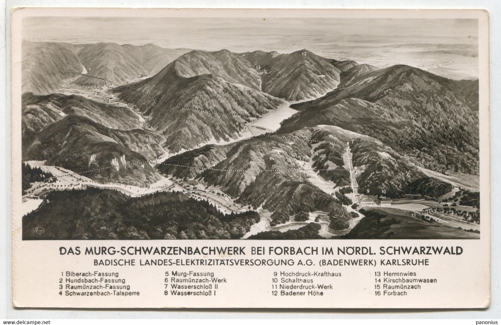 DAS MURG  - SCHWARZENBACHWERK FORBACH - Forbach