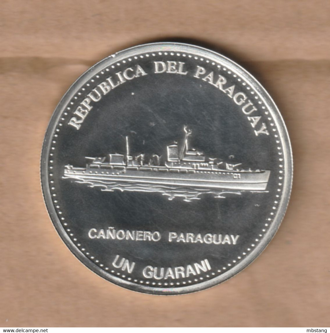 PARAGUAY 1 Guaraní (Cañonero Paraguay) 2002  Silver (.925) • 27.00 G • ⌀ 40 Mm KM# 197 - Papua-Neuguinea