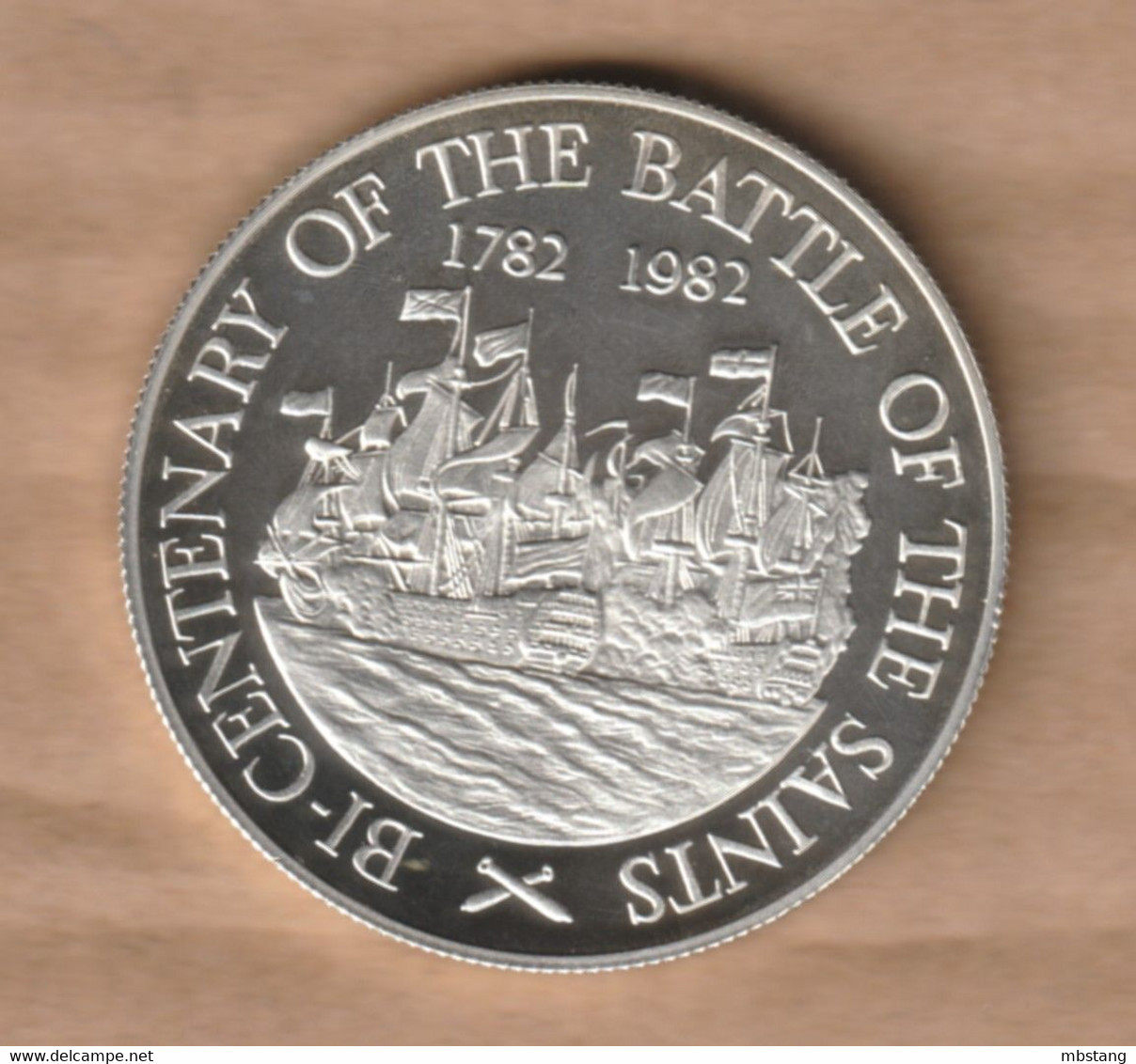 SANTA LUCÍA  10 Dollars (Battle Of The Saints;  (1982) Silver (.925) • 28.28 G • ⌀ 38.8 Mm KM# 12a - East Caribbean Territories