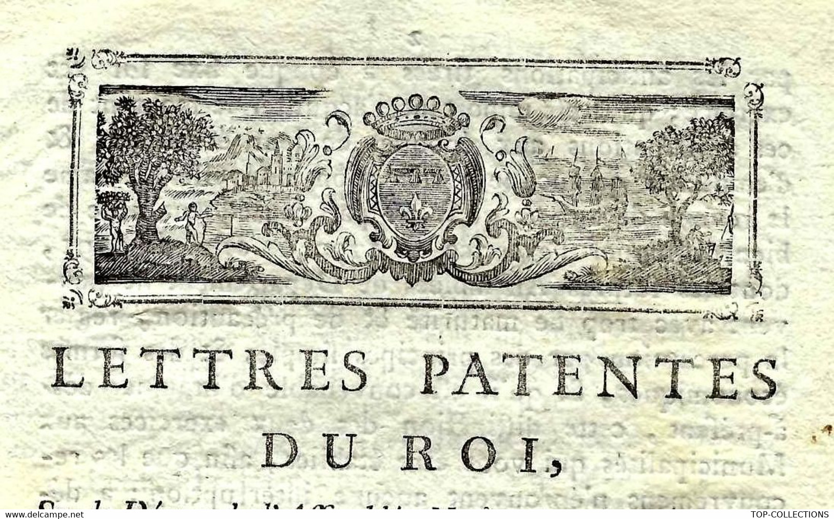 1790 LETTRES PATENTES DU ROI REVOLUTION IMPOTS  RECOUVREMENT  B.E.VOIR SCANS - Décrets & Lois