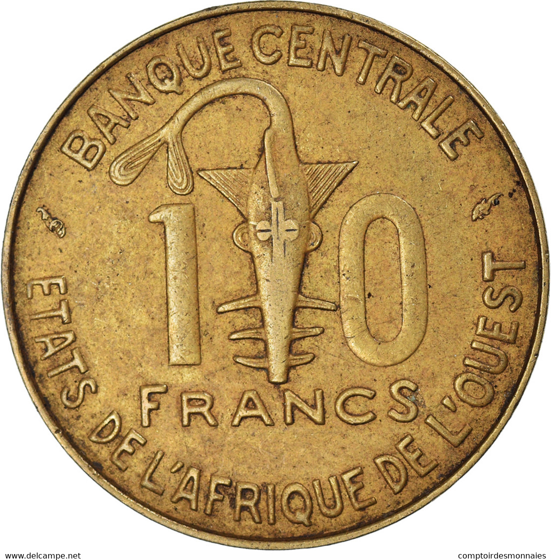 Monnaie, Communauté économique Des États De L'Afrique De L'Ouest, 10 Francs - Côte-d'Ivoire