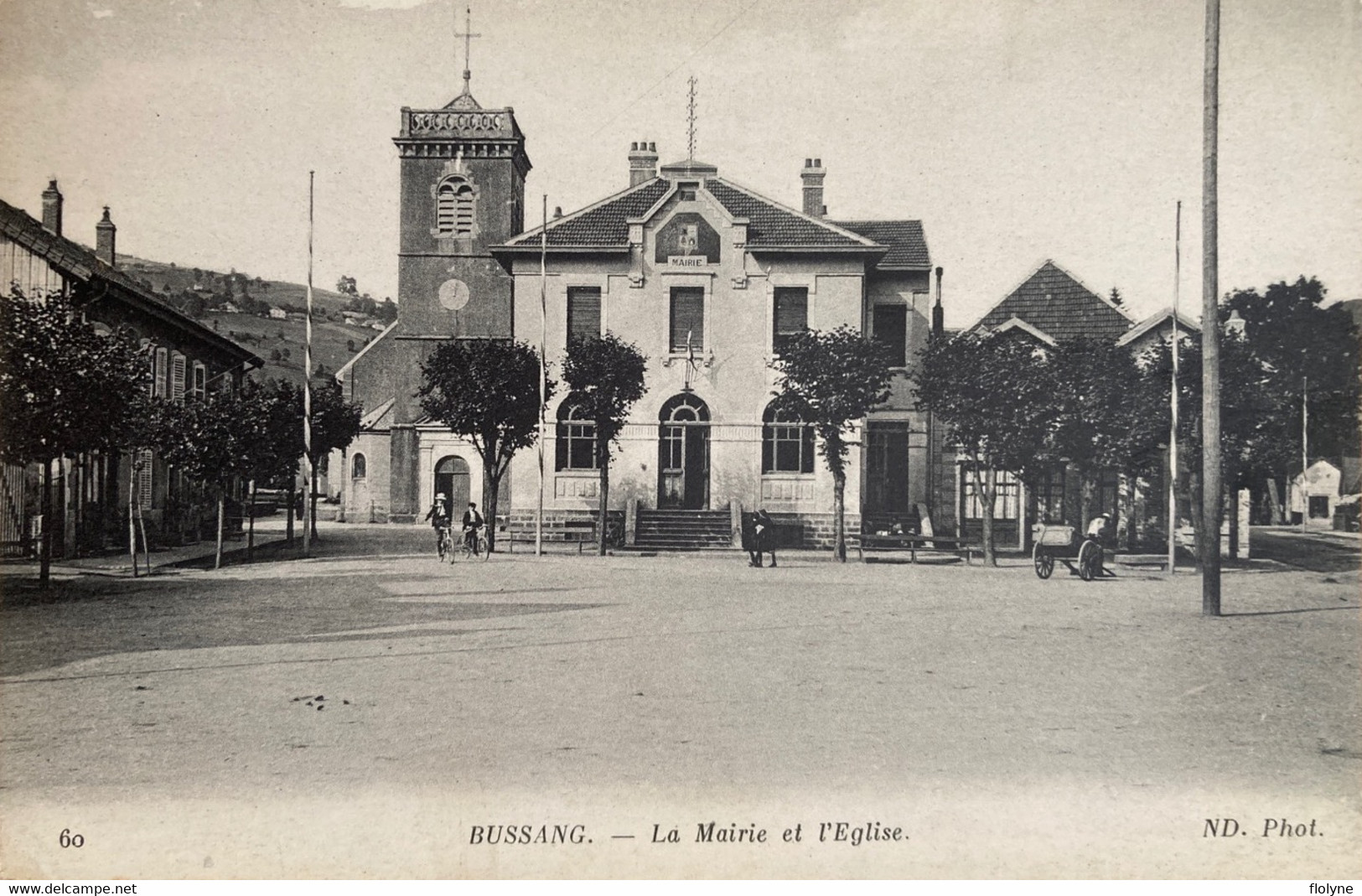 Bussang - La Place - La Mairie Et L’église - Bussang