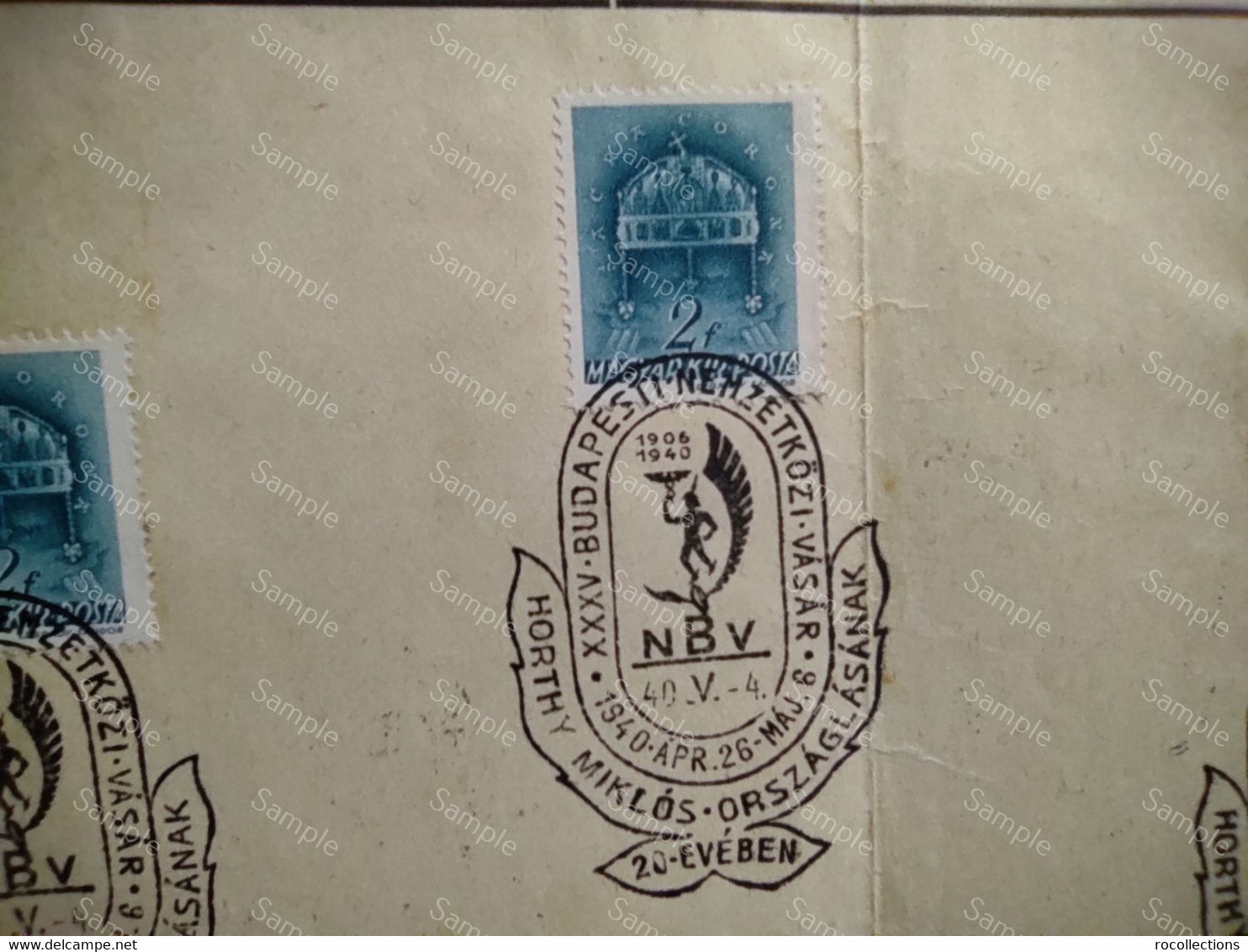 Hungary 3x Postage Stamps Magyar Kir Post HORTHY MIKLOS XXXV Budapesti Nemzetkozi Vasar 1940 - Otros & Sin Clasificación
