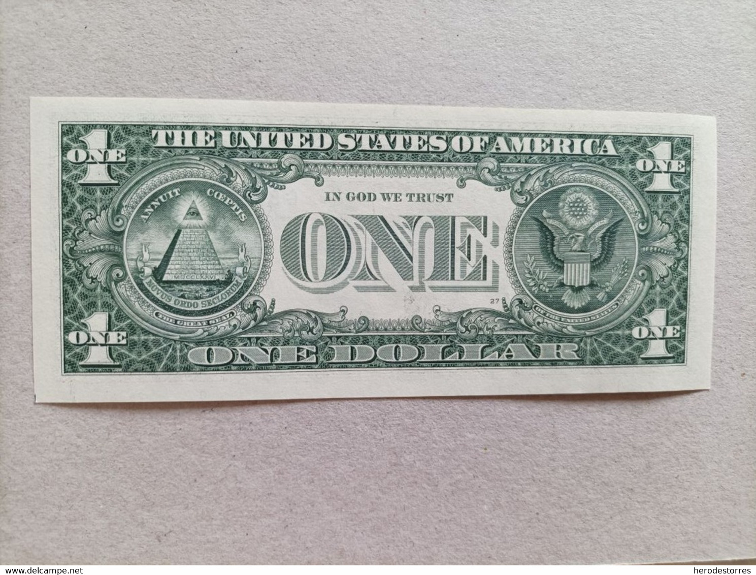 Billete De Estados Unidos De 1 Dólar, Sin Circular/plancha - Zu Identifizieren